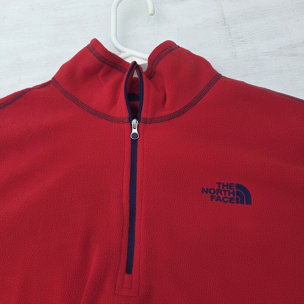 THE NORTH FACE 1/4 Zip Fleece RU14 Sochi Olympic American Flag Polartec Mens L - Picture 2 of 7